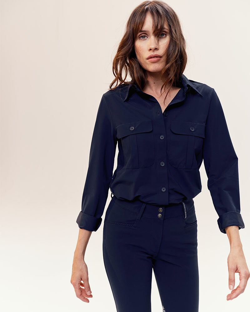 Hattina - Chemise technique fluide d'équitation