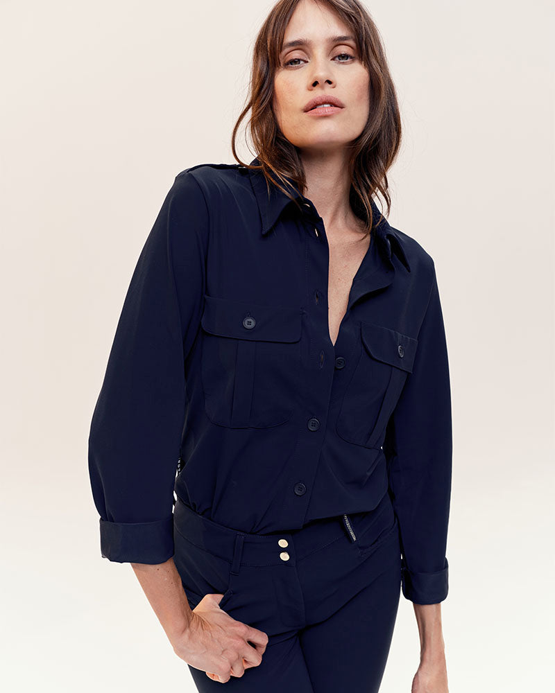Hattina - Chemise technique fluide d'équitation