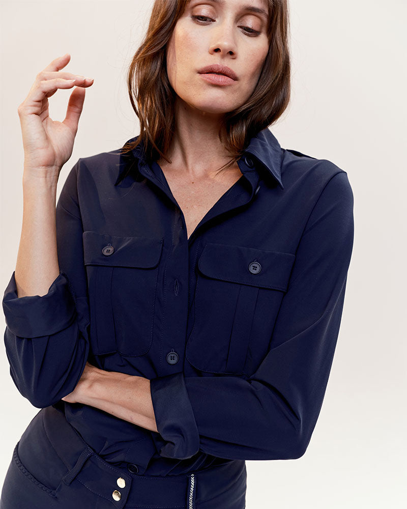 Hattina - Chemise technique fluide d'équitation