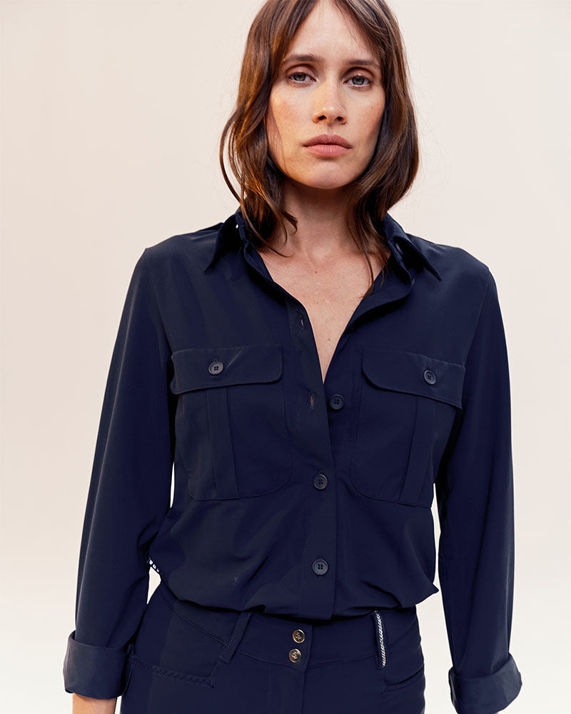 Hattina - Chemise technique fluide d'équitation