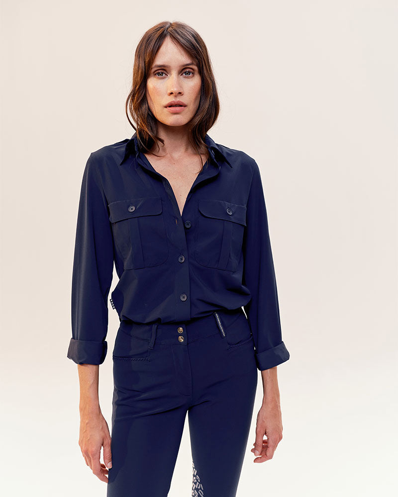 Hattina - Chemise technique fluide d'équitation