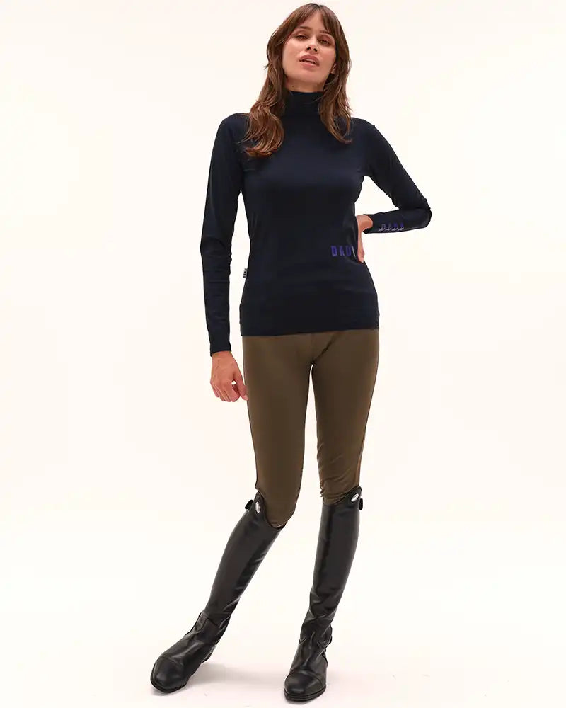 Consul - T-Shirt technique col montant d'équitation