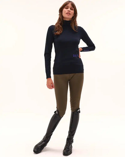 Consul - T-Shirt technique col montant d'équitation