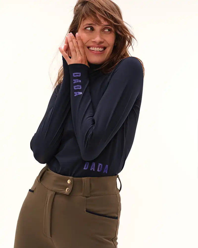 Consul - T-Shirt technique col montant d'équitation