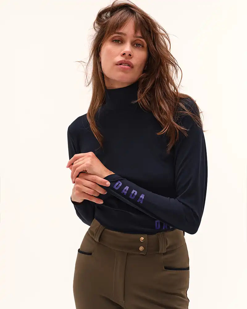 Consul - T-Shirt technique col montant d'équitation