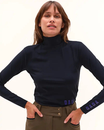 Consul - T-Shirt technique col montant d'équitation