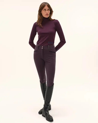 Consul - T-Shirt technique col montant d'équitation