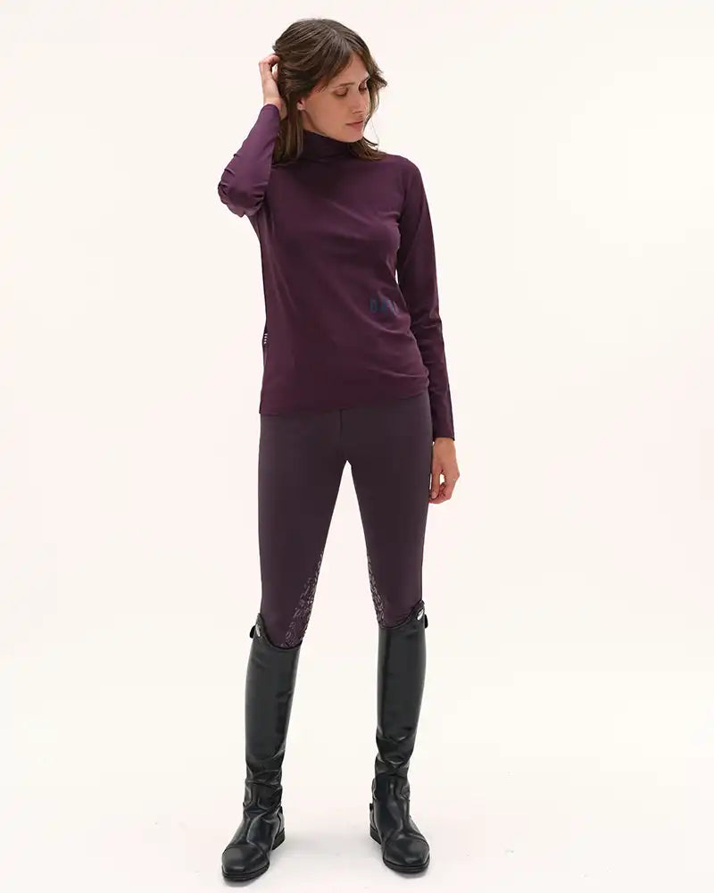 Consul - T-Shirt technique col montant d'équitation