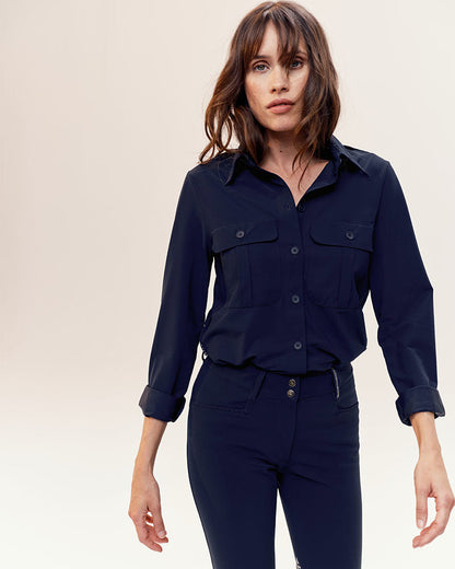 Hattina - Chemise technique fluide d'équitation