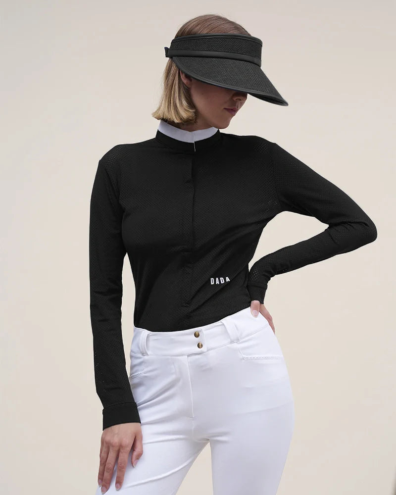 Helios ML - Polo de concours d'équitation manches longues