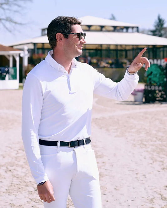 Vitali - Equestrian Long-sleeved competition polo shirt 
